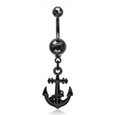 Blackline Classic Anchor Belly Button Ring