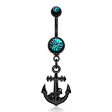 Blackline Classic Anchor Belly Button Ring