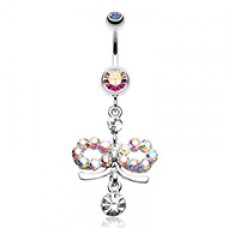Infinity Dazzle Belly Button Ring