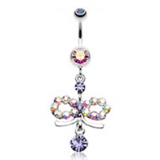 Infinity Dazzle Belly Button Ring