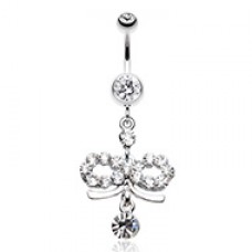 Infinity Dazzle Belly Button Ring