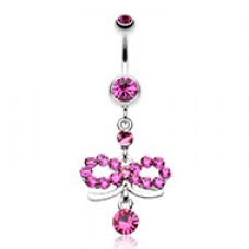 Infinity Dazzle Belly Button Ring
