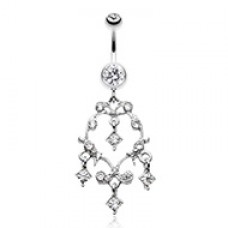 Vintage Sparkle Belly Button Ring