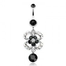 Flower Aura Belly Button Ring