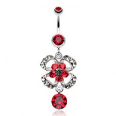 Flower Aura Belly Button Ring