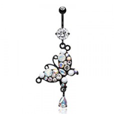 Blackline Glam Butterfly Belly Button Ring
