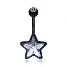 Beaming Star Belly Button Ring