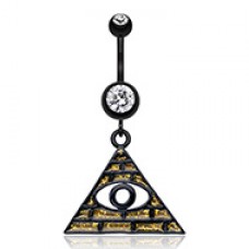 Illuminati The All Seeing Eye Belly Button Ring