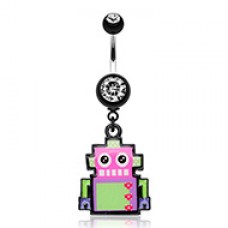 Lillibot Robot Belly Button Ring