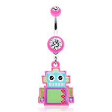 Lillibot Robot Belly Button Ring