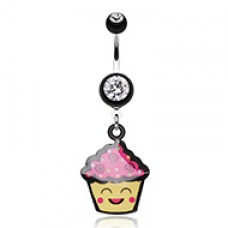 Cute Cupcake Chan Belly Button Ring 