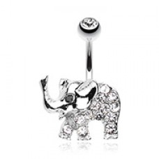 Elephant Walk Belly Button Ring 