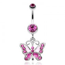 Butterfly Delight Belly Button Ring 