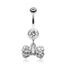 Dainty Bow-Tie Belly Button Ring 