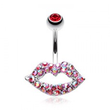Glamour Sexy Lips Belly Button Ring