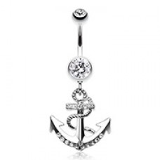 Anchor Dock Belly Button Ring
