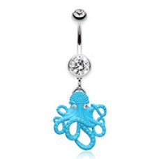 Evil Octopus Belly Button Ring 