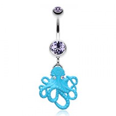 Evil Octopus Belly Button Ring 