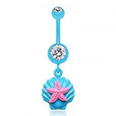 Ariel's Starfish Shell Belly Button Ring
