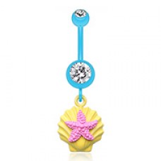 Ariel's Starfish Shell Belly Button Ring