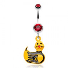 S&M Bondage Rubber Ducky Belly Button Ring