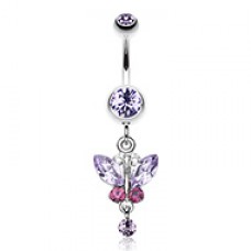 Elegant Butterfly Belly Button Ring