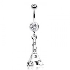 Eiffel Tower Belly Button Ring
