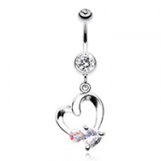 Heart Loop Romance Belly Button Ring