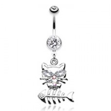 Kitty Devour Belly Button Ring
