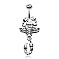 Dangling Scorpion Belly Button Ring