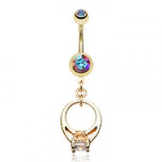 Golden Promise Belly Button Ring