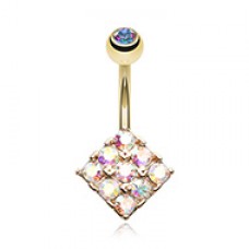 Golden Sparkle Overload Belly Button Ring
