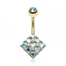 Golden Sparkle Overload Belly Button Ring