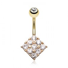 Golden Sparkle Overload Belly Button Ring