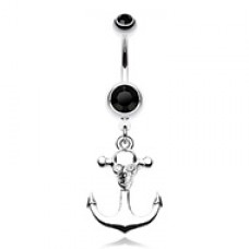 The Pirate's Anchor Belly Button Ring