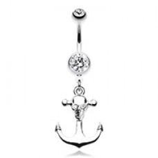 The Pirate's Anchor Belly Button Ring