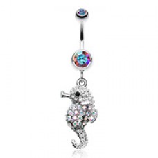 Adorable Baby Seahorse Belly Button Ring