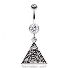 Eye of Providence Belly Button Ring