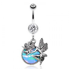 Opal Mystique Fairy Belly Button Ring