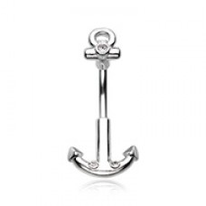 Classic Anchor Dock Belly Button Ring