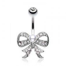 Bow-Tie Splendid Belly Button Ring
