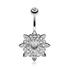 Flower Enchant Belly Button Ring 