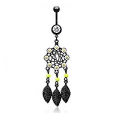Colorline Daisy Glam Dreamcatcher Belly Button Ring