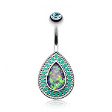 Classic Chakra Opal Belly Button Ring