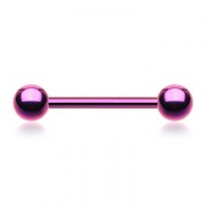 Colorline PVD Basic Steel Nipple Barbell