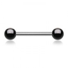 Colorline PVD Ball Top Steel Nipple Barbell