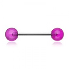 UV Acrylic Basic Nipple Barbell