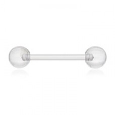 UV Acrylic Flexible Shaft Basic Nipple Barbell