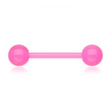 UV Acrylic Flexible Shaft Basic Nipple Barbell
