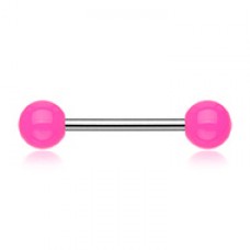 Neon Acrylic Basic Nipple Barbell